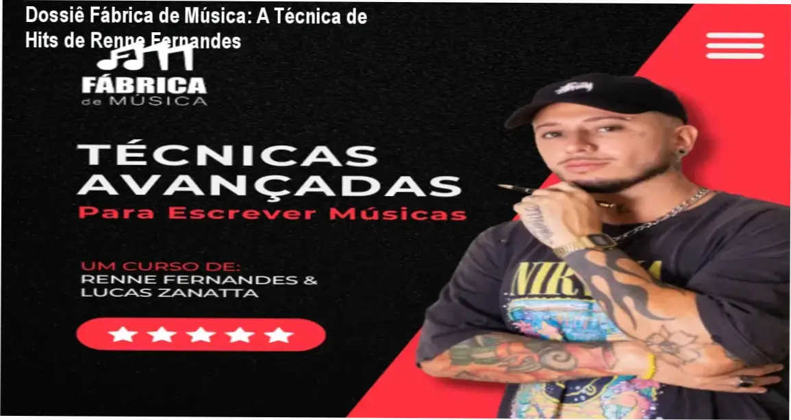 Fábrica de Música de Renne Fernandes: visão interna da plataforma e bastidores do curso