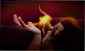 Representação visual dos elementos da Magia do Fogo e a metodologia de Metamagia de Ari Barbosa