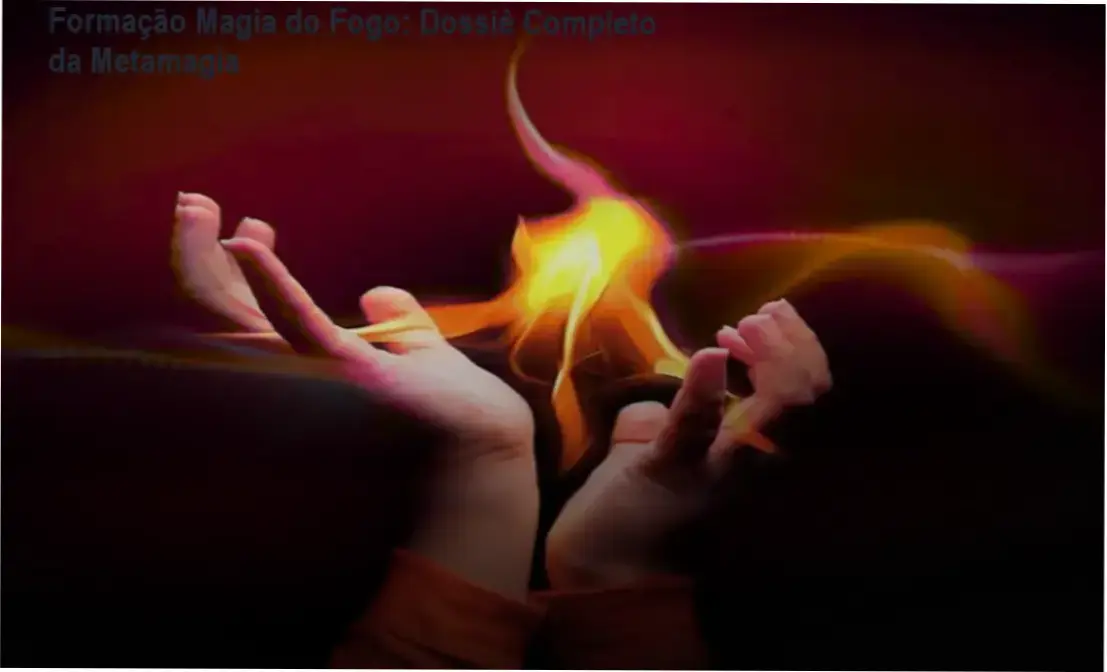 Representação visual dos elementos da Magia do Fogo e a metodologia de Metamagia de Ari Barbosa