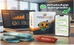 Interface do Gestor Money demonstrando o controle financeiro integrado ao WhatsApp