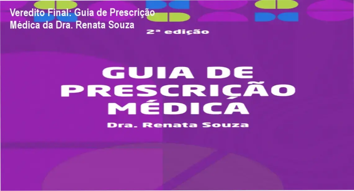 Manual digital Guia de Prescrição Médica da Dra. Renata Souza exibido em um tablet