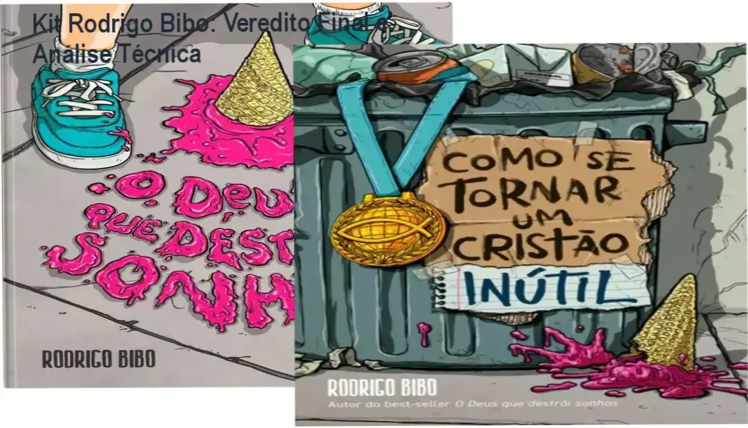 Kit de livros capa dura do autor Rodrigo Bibo sobre maturidade cristã e soberania de Deus