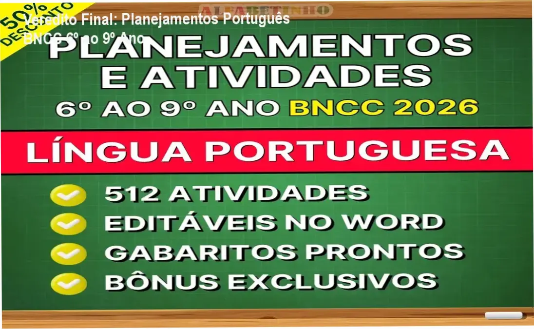 Língua Portuguesa Planejamentos Alfabetinho: visão interna dos materiais e atividades BNCC
