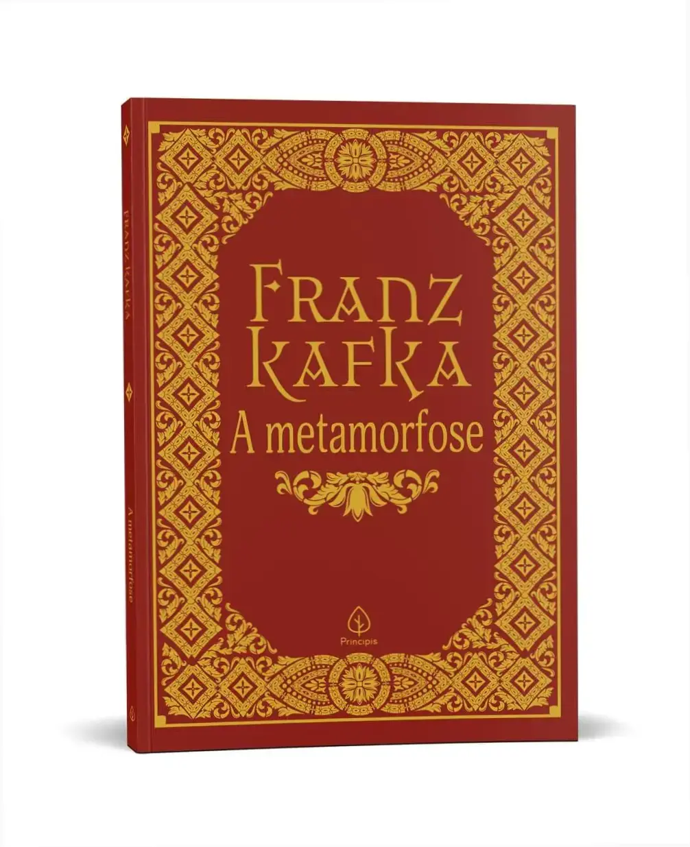 Capa do livro A Metamorfose de Franz Kafka representando a alienação humana