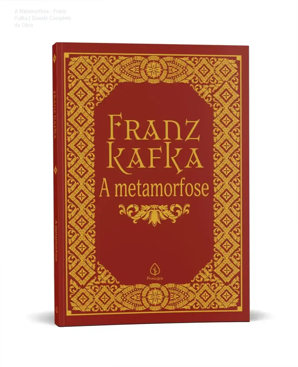 Capa do livro A Metamorfose de Franz Kafka em edição digital e física