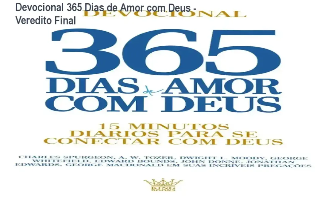 Capa do livro Devocional 365 Dias de Amor com Deus para leitura diária