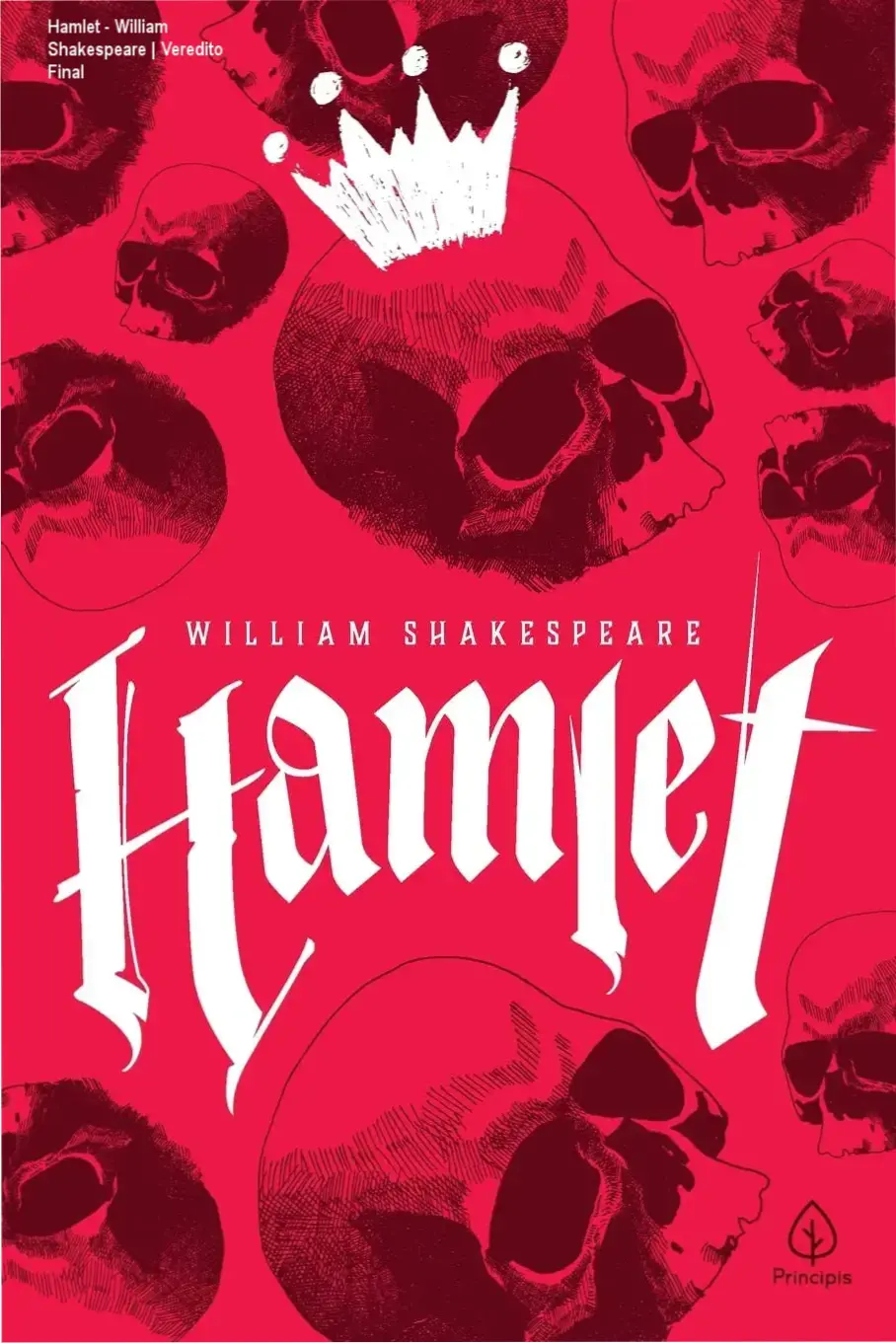 Capa do livro Hamlet de William Shakespeare adaptado por Júlio Emílio Braz
