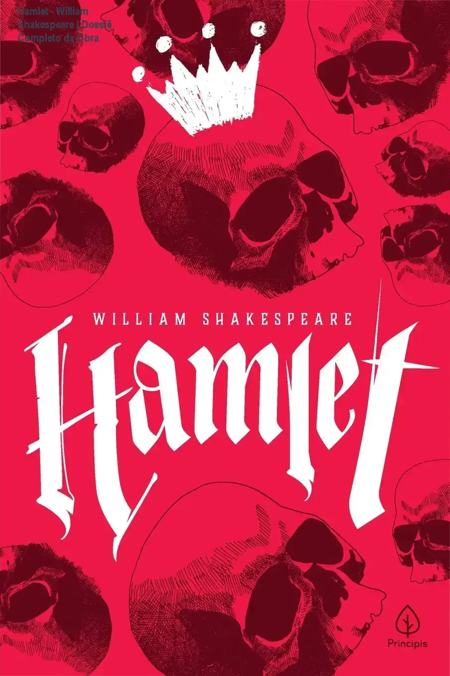 Capa do livro Hamlet de William Shakespeare adaptado por Júlio Emílio Braz
