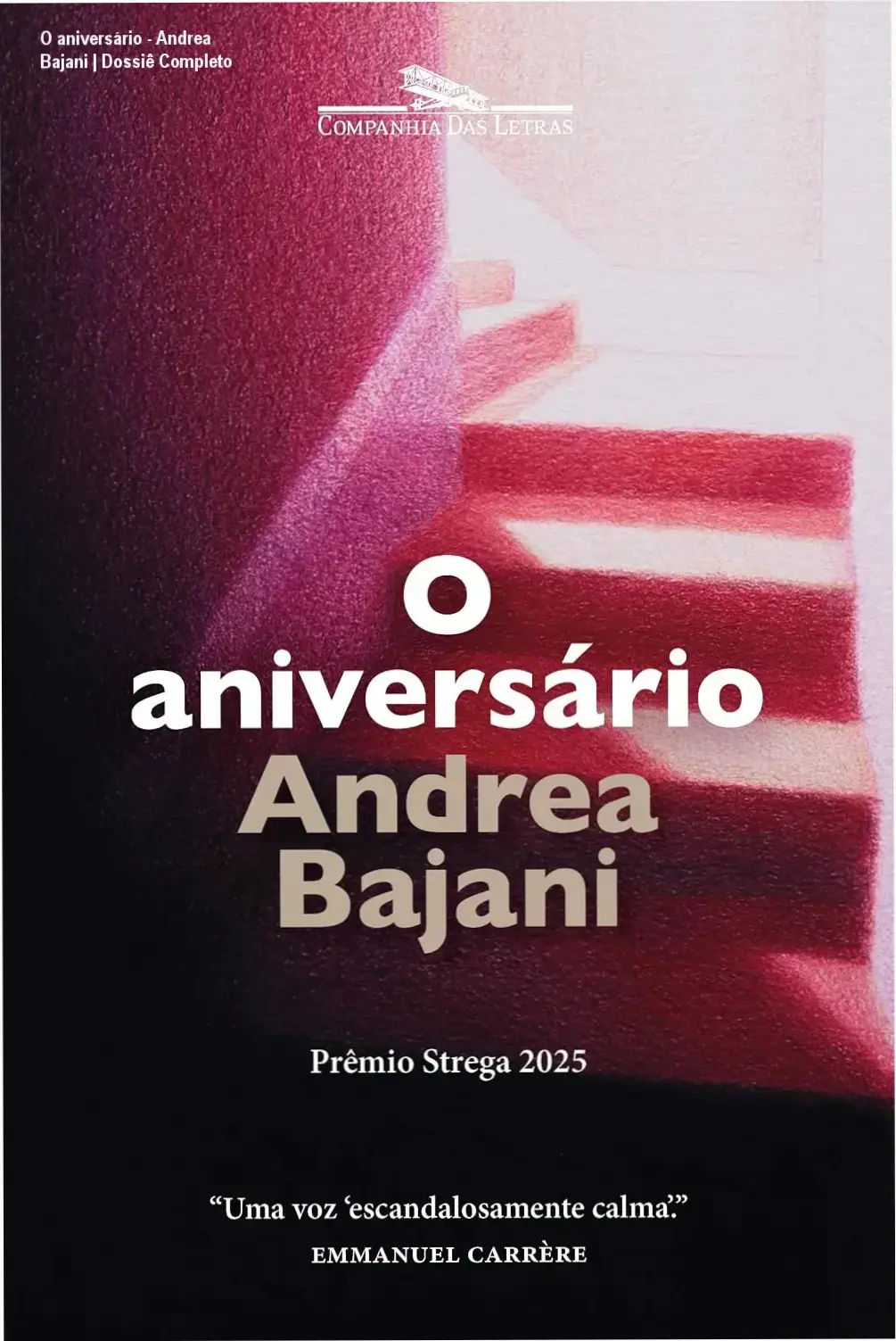 Capa do livro O aniversário de Andrea Bajani, vencedor do Prêmio Strega 2025