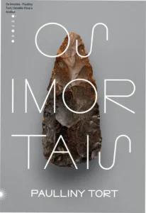 Capa do livro Os Imortais de Paulliny Tort com design inspirado em arte rupestre