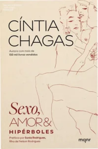 Capa do livro Sexo, amor e hipérboles de Cíntia Chagas abordando a hipocrisia social