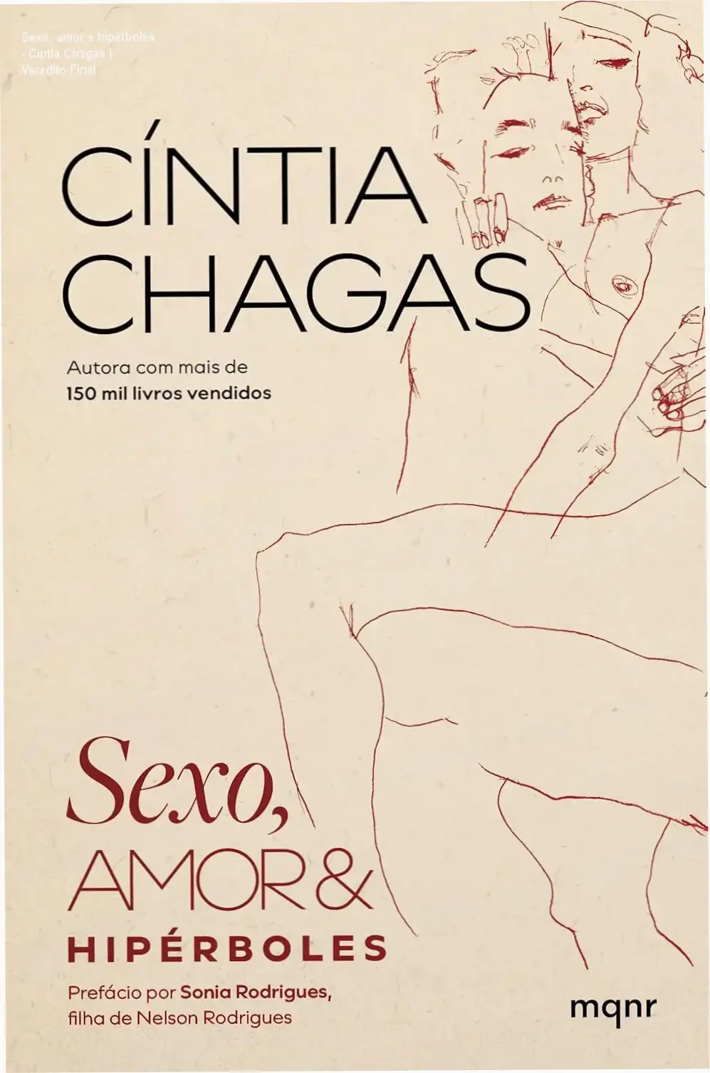 Capa do livro Sexo, amor e hipérboles de Cíntia Chagas abordando a hipocrisia social