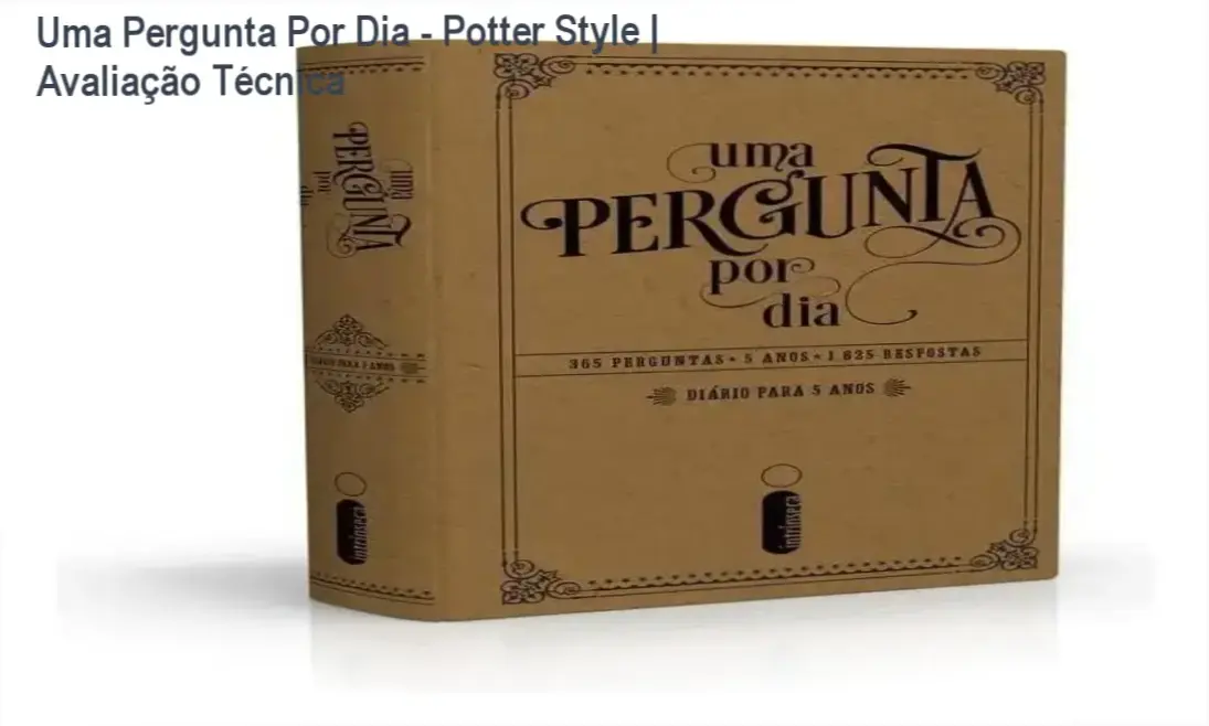 Capa do livro Uma Pergunta Por Dia de Potter Style edição de luxo com capa dura