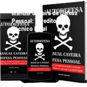 Capa do ebook Manual Caveira de Defesa Pessoal de Wesley Gimenez focado em sobrevivência urbana