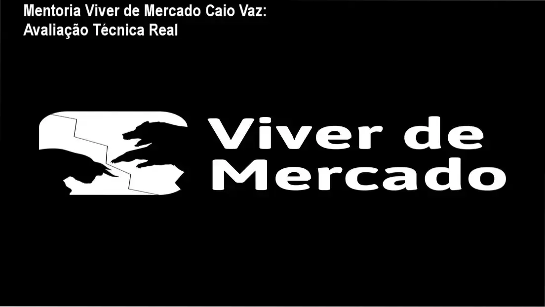 Tela de operações da Mentoria Viver de Mercado com Caio Vaz mostrando análise de fluxo