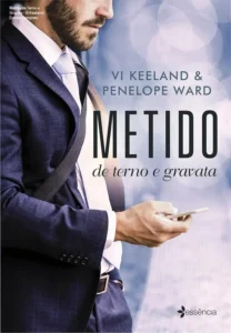 Capa do eBook Metido de Terno e Gravata de Vi Keeland e Penelope Ward em dispositivo Kindle