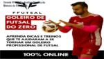 Goleiro de futsal aplicando técnicas de reação do método FFUTSAL de Filó Tiballi