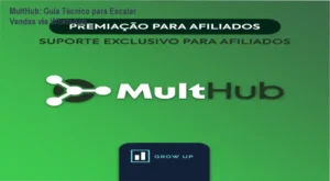 Interface da plataforma MultHub demonstrando automação de vendas e gestão de CRM Kanban