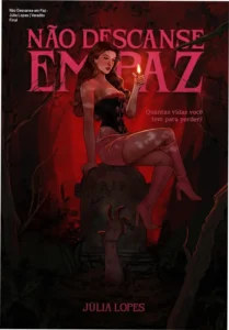 Capa do eBook Não Descanse em Paz, romance gótico de Júlia Lopes