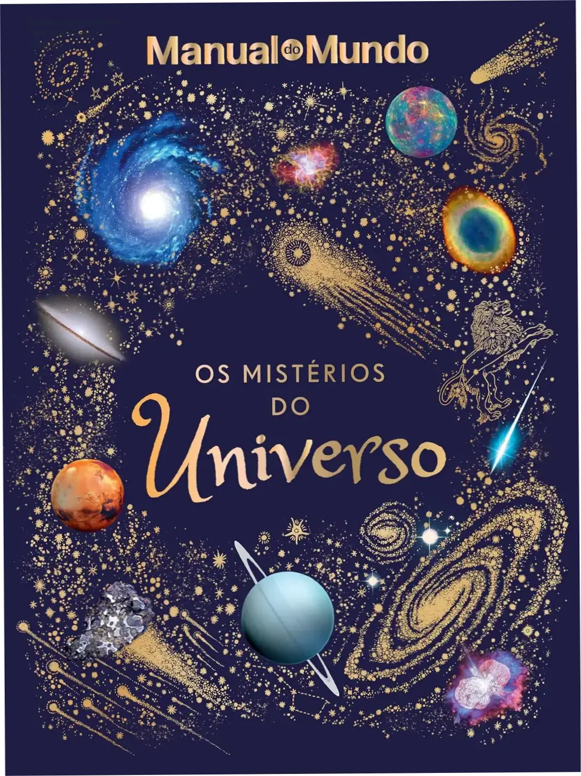 Capa do livro Os Mistérios do Universo de Will Gater e Manual do Mundo