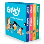 Box Pequena Biblioteca da Bluey com quatro livros de capa dura para crianças
