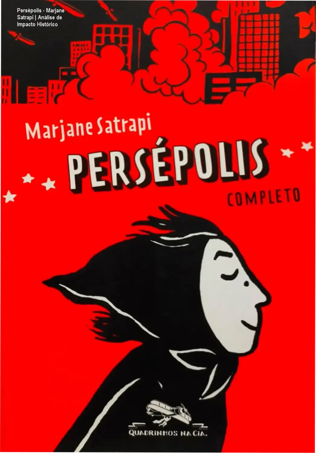 Capa da graphic novel Persépolis de Marjane Satrapi em versão digital