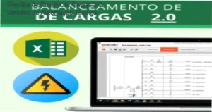 Interface da Planilha de Quadro de Cargas 2.0 automatizando cálculos elétricos em Excel VBA