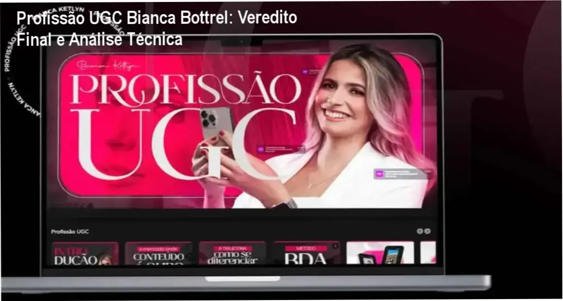 Interface do curso Profissão UGC de Bianca Bottrel com foco em criação de conteúdo para marcas