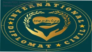 Representação de liderança global e certificação de Diplomata Civil Internacional do programa PDDC Sensibiliza