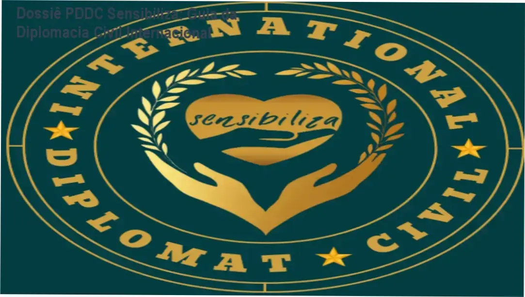 Representação de liderança global e certificação de Diplomata Civil Internacional do programa PDDC Sensibiliza