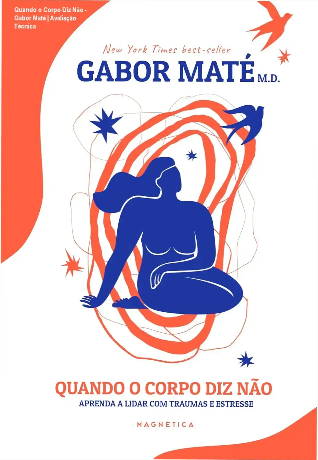 Capa do ebook Quando o Corpo Diz Não de Gabor Maté sobre estresse e saúde