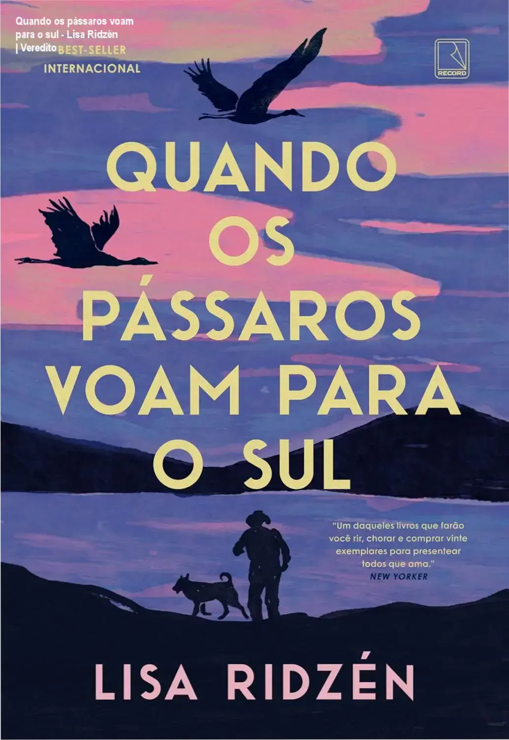 Capa do livro Quando os pássaros voam para o sul de Lisa Ridzén em formato digital