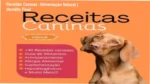 Capa do eBook Receitas Caninas apresentando guia de alimentação natural para cães saudáveis