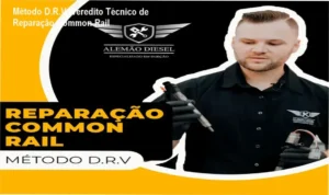 Mecânico realizando reparação de injetores common rail utilizando a metodologia DRV do Alemão Diesel