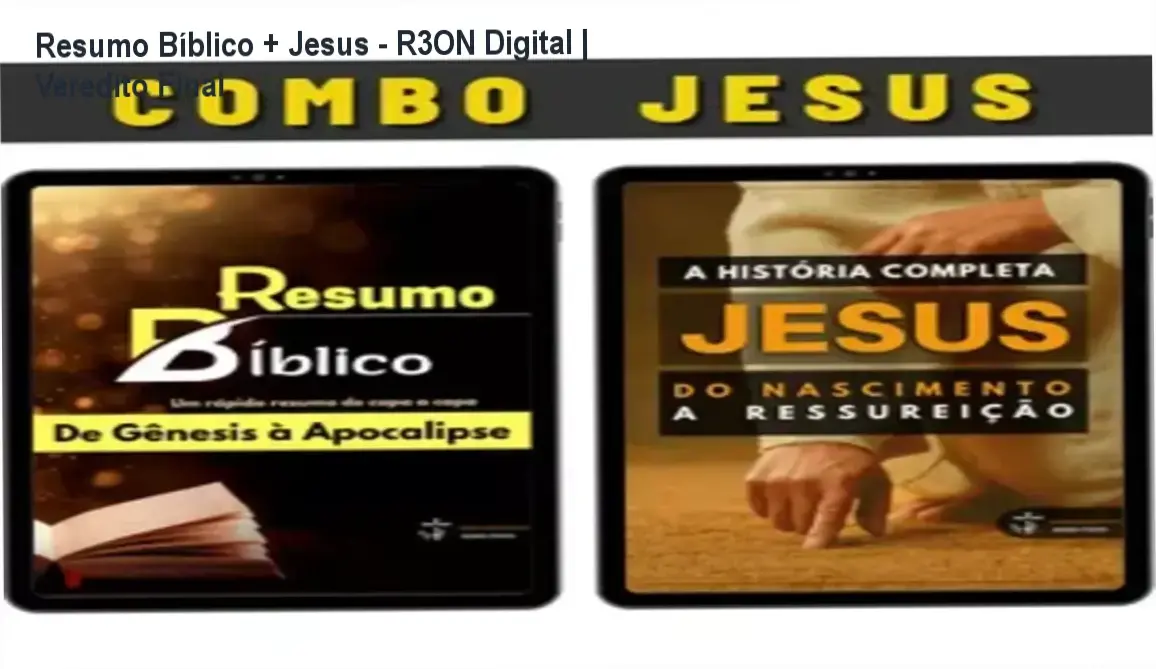 Capa do ebook Resumo Bíblico + Jesus, guia prático para compreensão das Escrituras