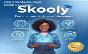 Professor utilizando a plataforma Skooly IA para criar planos de aula alinhados à BNCC