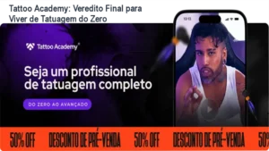 Raphael Salles ensinando técnicas de tatuagem profissional no curso Tattoo Academy