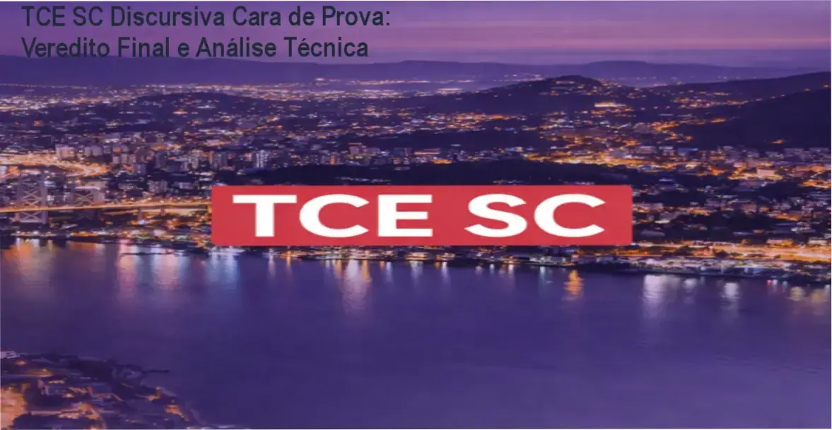 TCE SC Discursiva Cara de Prova da EDD: visão interna da plataforma e correções