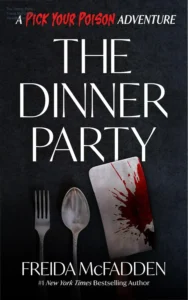 Capa do eBook The Dinner Party de Freida McFadden em dispositivo de leitura digital