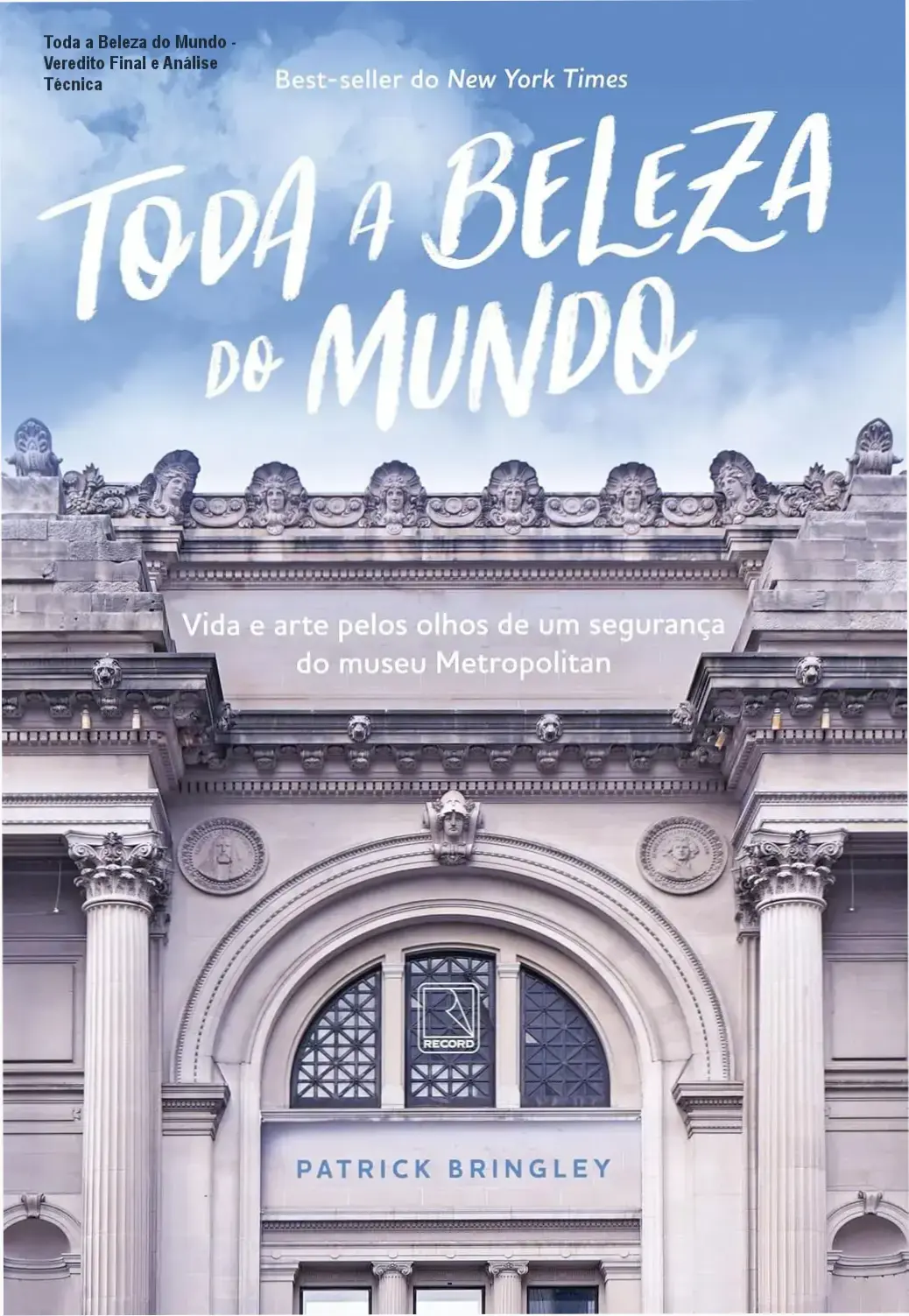 Capa do ebook Toda a Beleza do Mundo com elementos artísticos e museológicos