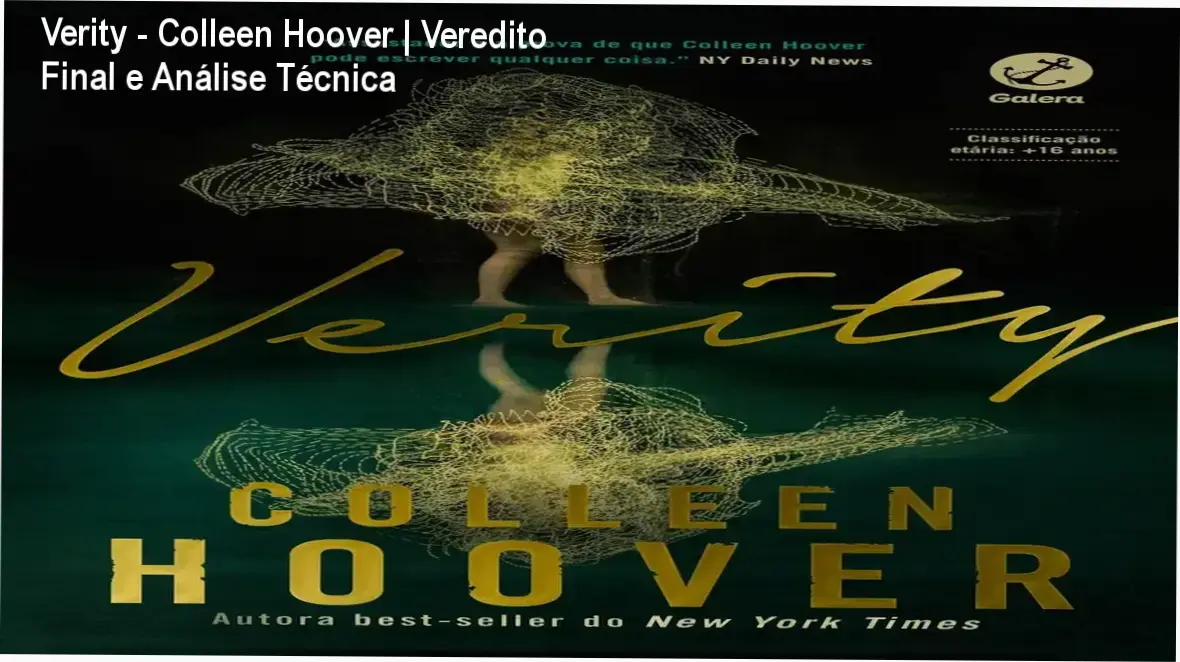 Capa do livro Verity de Colleen Hoover destacando a atmosfera de suspense