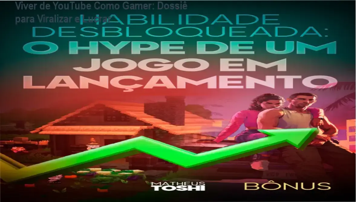 Interface do curso Viver de YouTube Como Gamer de Matheus Toshi com estratégias de viralização