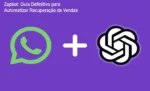 Interface do sistema Zapbot demonstrando fluxo de automação de vendas em nuvem para WhatsApp