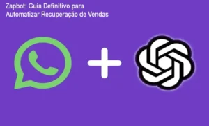 Interface do sistema Zapbot demonstrando fluxo de automação de vendas em nuvem para WhatsApp