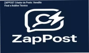 Interface do ZAPPOST demonstrando a entrega de posts e roteiros via WhatsApp