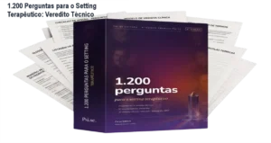 Capa do livro 1.200 Perguntas para o Setting Terapêutico 4ª Edição Premium para psicólogos