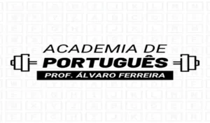 Interface do curso Academia do Português de Álvaro Ferreira com foco em questões de concursos