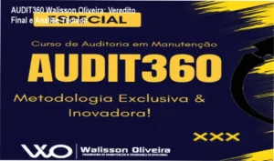 Infográfico demonstrando o framework de auditoria do curso AUDIT360 de Walisson Oliveira