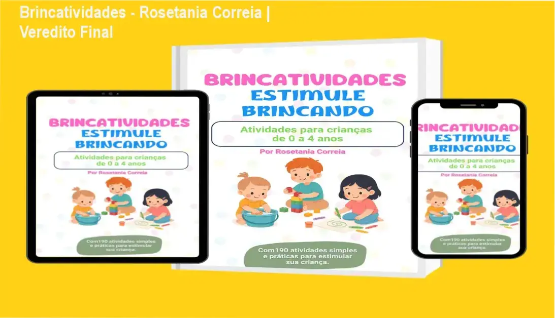 Criança realizando atividades sensoriais do ebook Brincatividades de Rosetania Correia