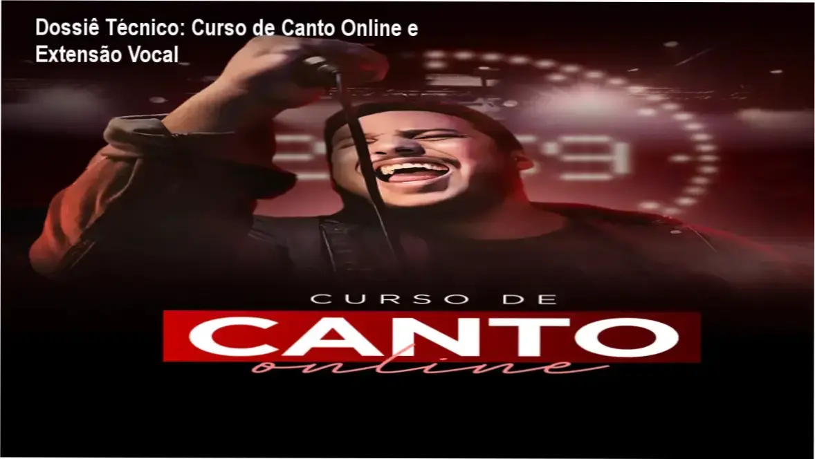 Representação de técnica vocal e fisiologia da voz aplicada no Curso de Canto Online
